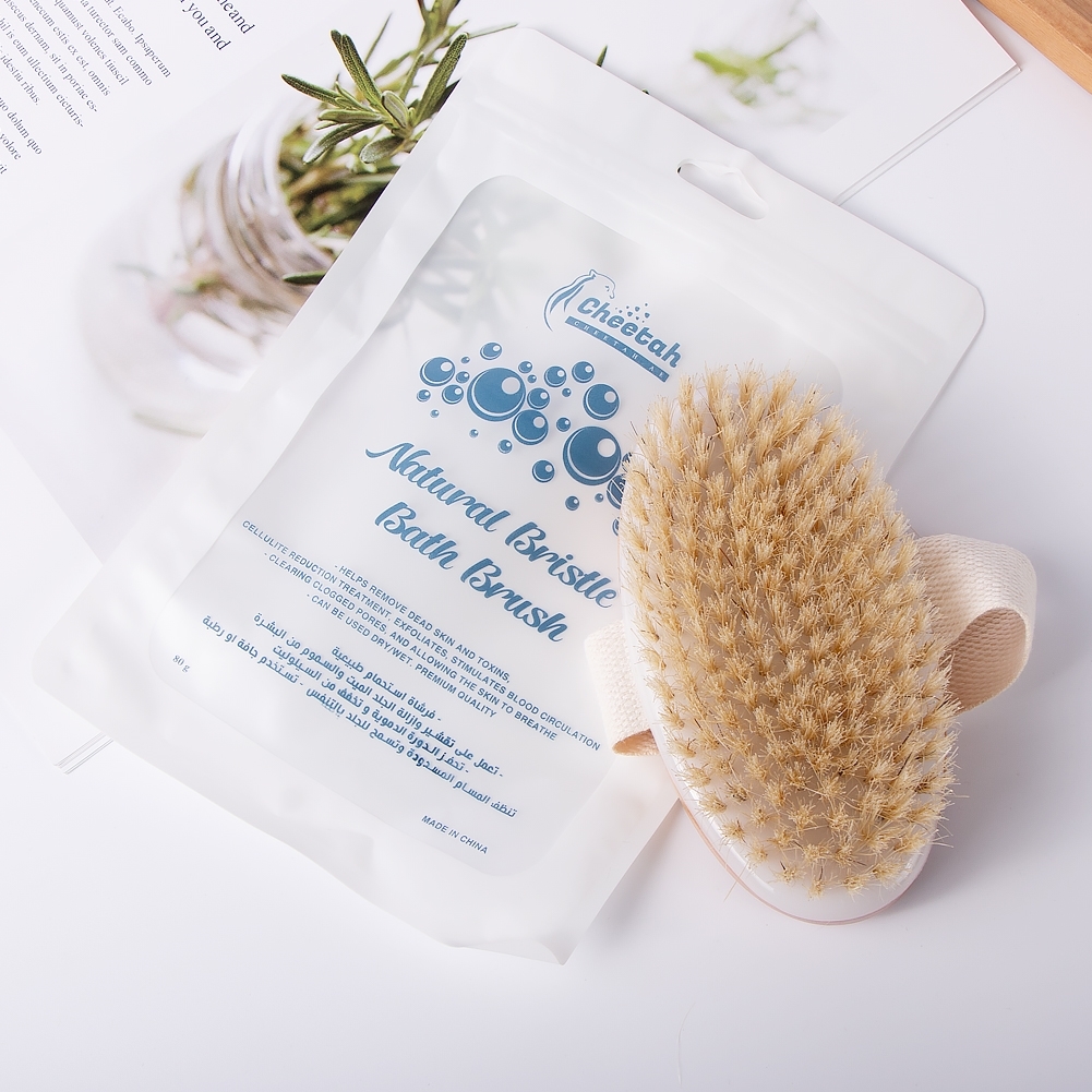 Cheetah Trading. Natural Bristle Bath Brush